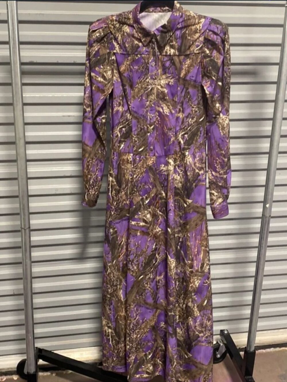 Women’s handmade camo pattern dress